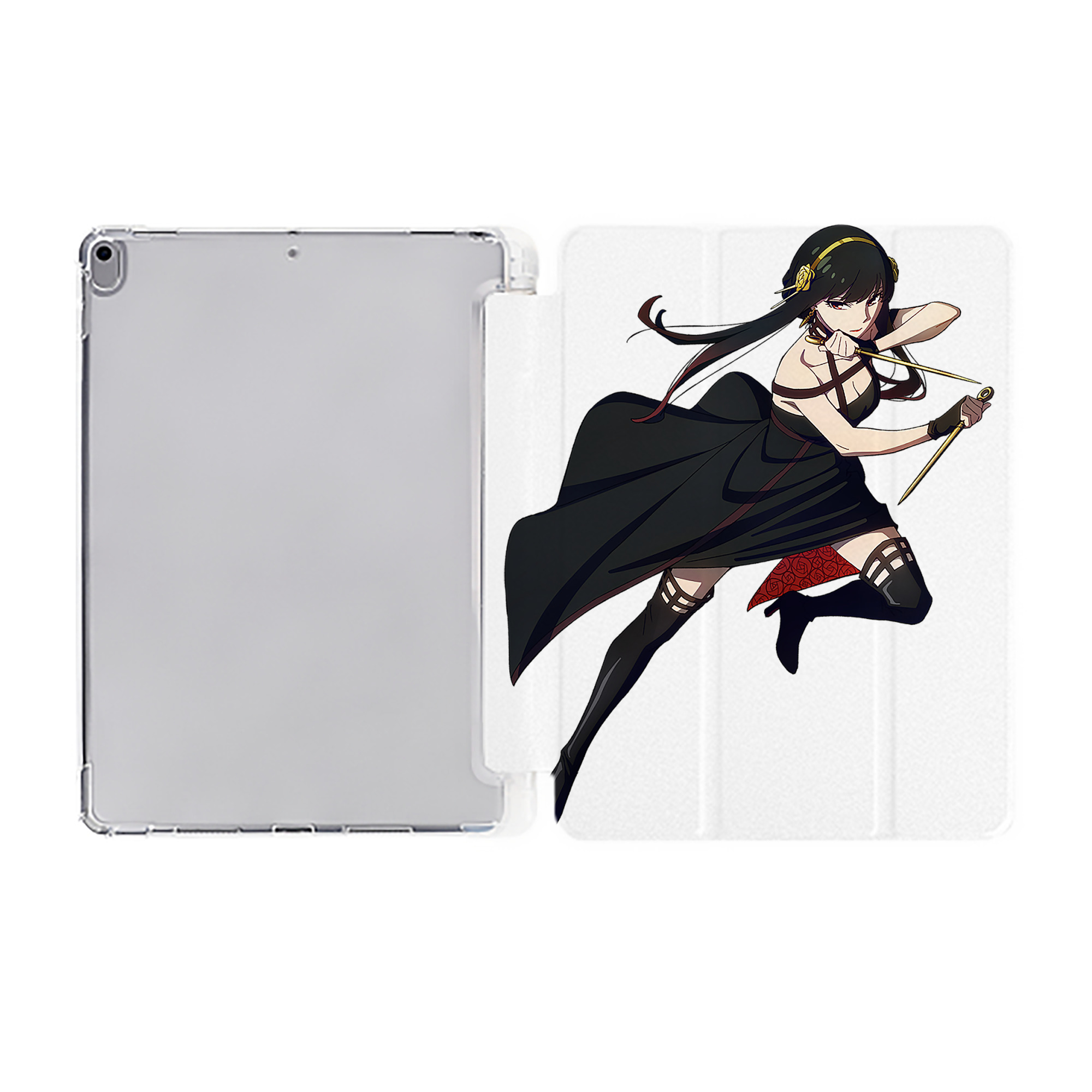 （画像用） SPY×FAMILY间谍家家酒 IPad ケース ペン収納付き 三つ折りスタンド PUレザー×シリコン 対応機種9.5/10.5/10.9インチ